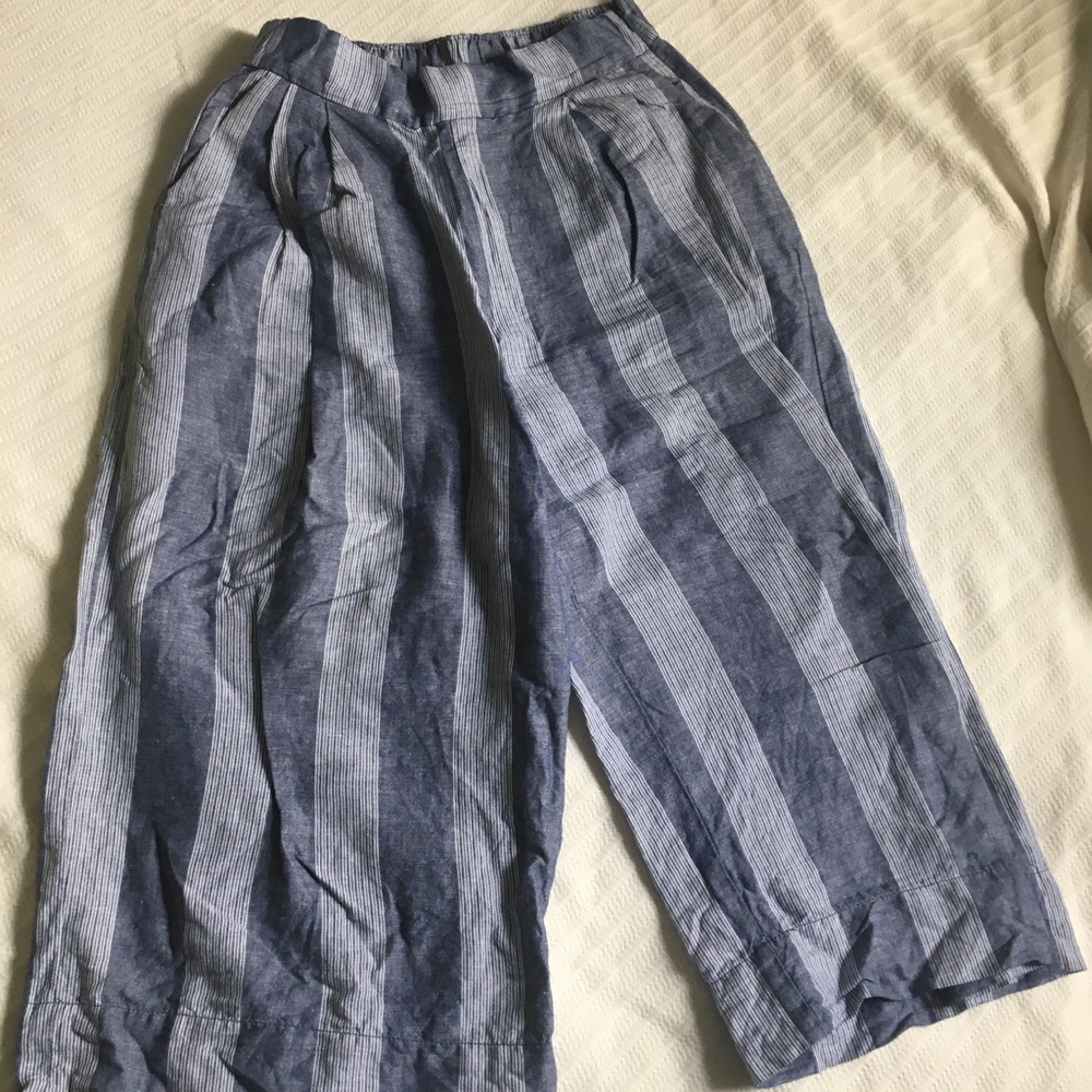 Gap linen wide-legged pants
